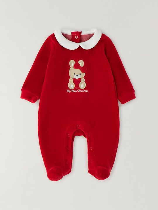 iDO Velvet Onesie Red