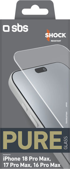 Sbs Shock Resistant Pure Tempered Glass Iphone 18 Pro Max 17 Pro Max 16 Pro Max
