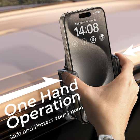 Lisen Handyhalterung Auto 4.7" - 7.2" mit verstellbaren Haken Schwarz