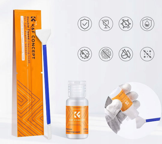 Full Frame Viewfinder Sensor Cleaning Kit Kf 24mm K&F Fluid 5x Spatulas Kf08.081