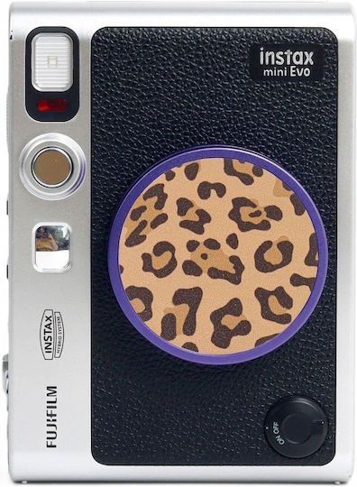 Loveinstant Decorative Lens Cap Sticker Fujifilm Instax Mini Evo 3m Brown Leopard Design