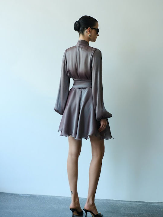 Summer Shirt Dress Purple