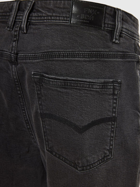 Men's Jeans Pants Regular Straight Fit Black