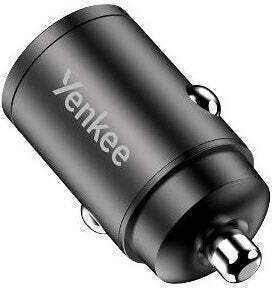 Yenkee Car Charger 30W 4A Fast Charging with Ports 1xUSB-A 1xType-C