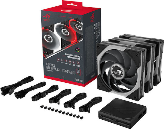 Asus ROG Eurux GR120 Gehäuselüfter mit ARGB Beleuchtung 3 Stück