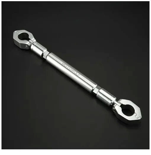 Motowolf Mdl3505 Ρυθμιζόμενη Μπάρα Μοτοσυκλέτας Τιμόνι Διαμέτρου 22mm Ασημί
