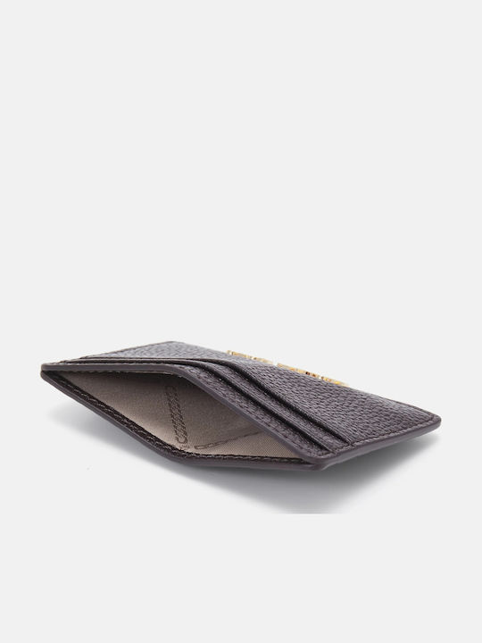 Michael Leather Women's Card Wallet Brown