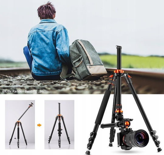 K&F Concept Tripod Sa210 Overhead Aluminum With Spherical Head And 10kg Load Capacity