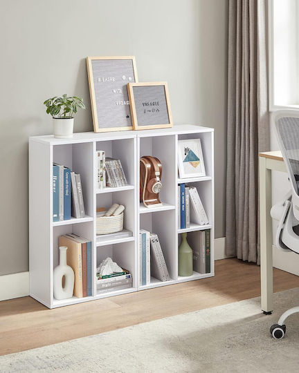 Bibliotecă Albă 50x24x80cm