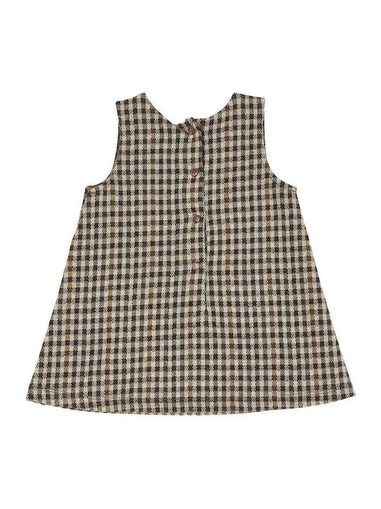 Kinderkleid Ärmellos Geprüft Braun