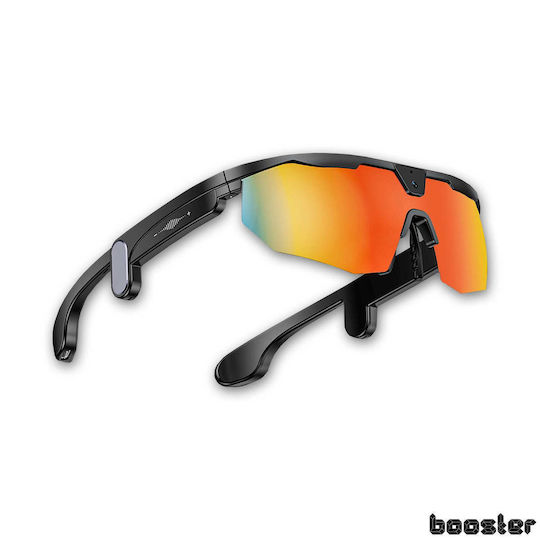 Booster Ochelari de Ciclism cu Ramă Neagră și Lentile Colorate