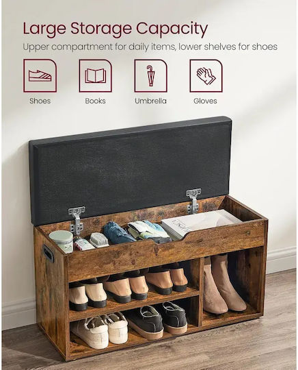 Wooden Shoe Organizer 80x30.3x44cm