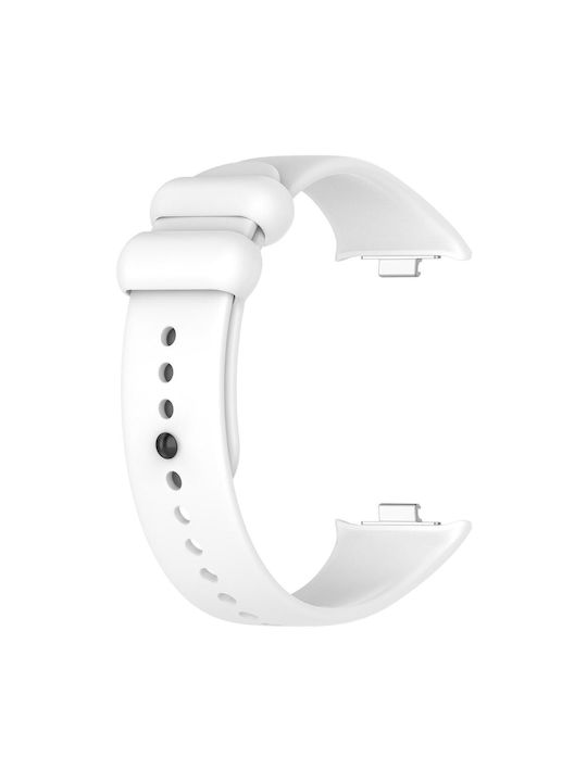Xiaomi Band 10 Pro/9 Pro Redmi Watch 6 5 4 Xdfind Solid Black Silicone Buckle White