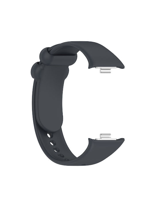 Xiaomi Band 10 Pro/9 Pro Redmi Watch 6 5 4 Xdfind Solid Black Silicone Buckle Dark Grey