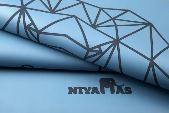 Στρώμα Γιόγκα Pu Pro Yoga Mat Gaja Sky Blue 183x68cm