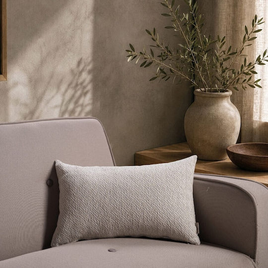 Teoran Μαξιλαροθήκη Pearl Grey 50x30εκ.