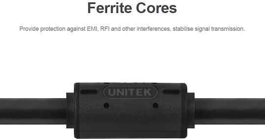 Unitek VGA male to VGA male Black 3m Cable (Y-C504G)