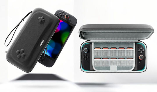 Carcasă rigidă tip valiză pentru Nintendo Switch 2 G11 Alb Alb-deschis Negru Curea