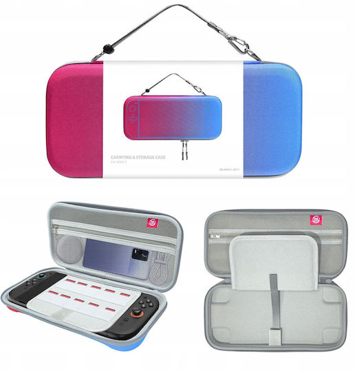 Hard Rigid Cover Case Suitcase Case Nintendo Switch 2 Ns2 Jys-ns2283 Blue Red