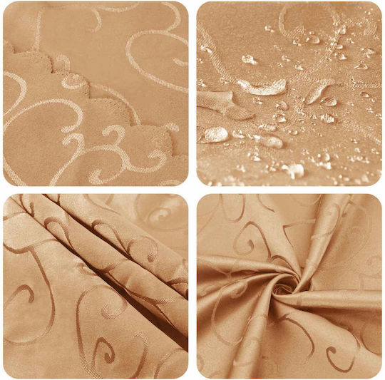 vidaXL Beige Tischtuch 140x140cm