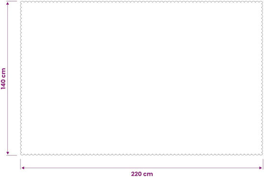 vidaXL Beige Tischdecke 140x220cm