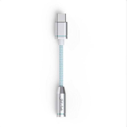 Fiio Конвертор USB-C мъжки към 3.5mm женски Бял