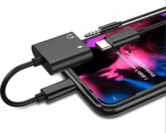 USB-C Male To 3.5mm / Lightning Female Converter