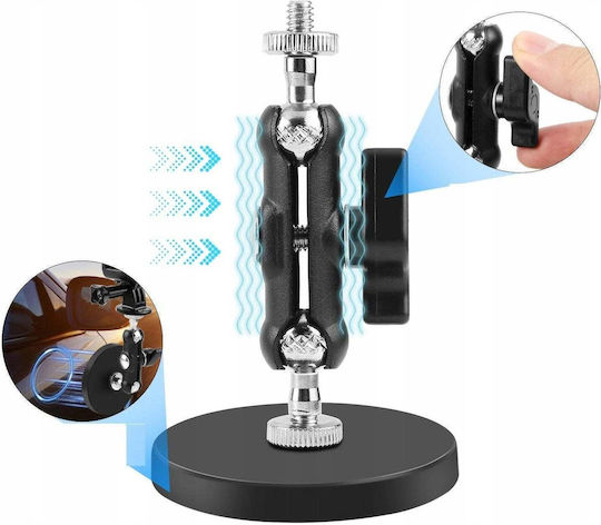Puluz Magnetic Base 17kg Magic Arm Base Magic Arm 360° Rotation 1/4'' Thread Pu1083b