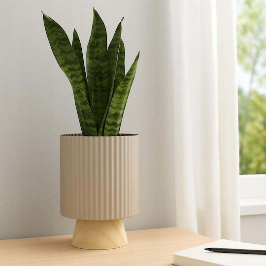 Progarden Wooden Beige Flower Pot 23x18x23cm