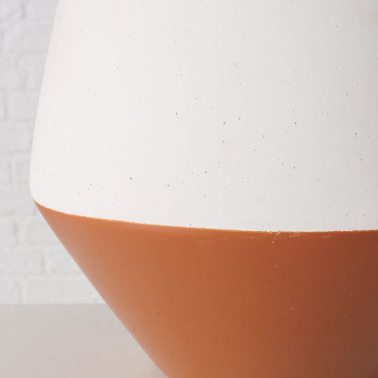 Boltze Keramik Pflanzentopf Orange 25,5x25,5 cm