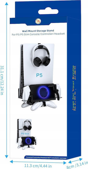Jys Ladestation Für PS5 Slim Weiße SB9403