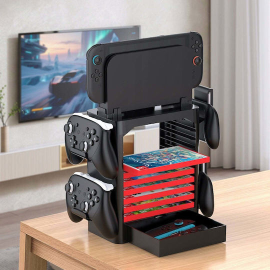 Jys Switch 2 / Switch OLED Black Charging Stand SB11526