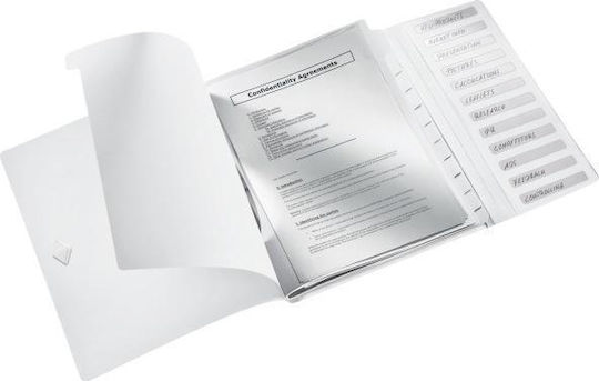 Leitz File Folder for A4 Paper White 12 Pieces Wow
