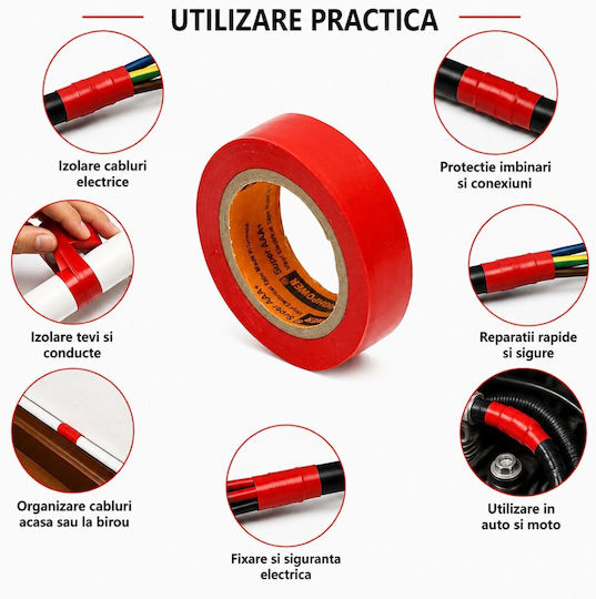 Highpower Insulation Tape 19mm x 9.14m Red