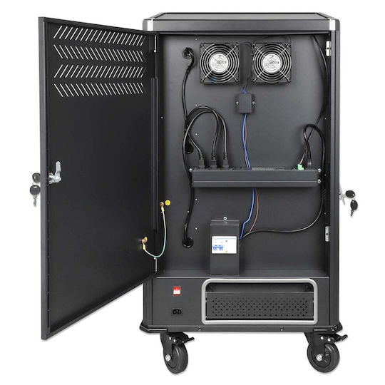 Manhattan Manhattan Cabinet Station Cart Charging 30 Laptops 16" 30 Ac 230v Sockets