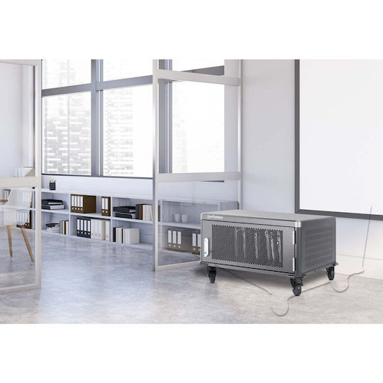 Manhattan Manhattan Station Cabinet Charging Cart 20 Laptops 16" 20 Ac 230v Sockets