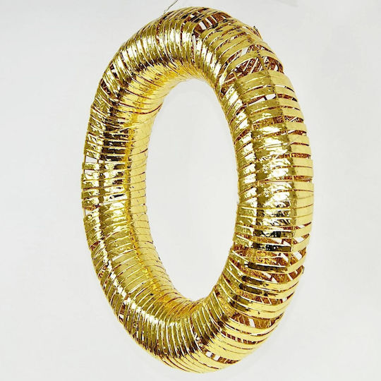 Victoria Sport Christmas Decorative Wreath With Diameter 40cm Gold