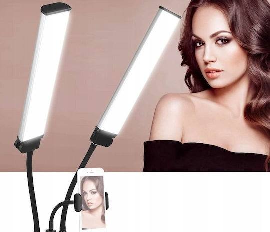 Michael Marinelli Lampă LED Dublă Flexibilă pentru Fotografie Estetică Video 40W + Telecomandă M46 Albă