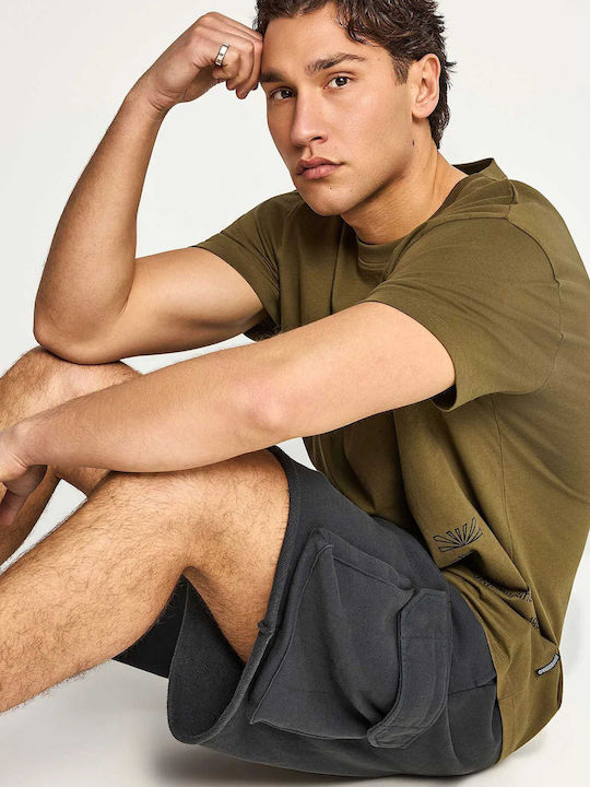 Herren Shorts Cargo Schwarz FBM013-059-03