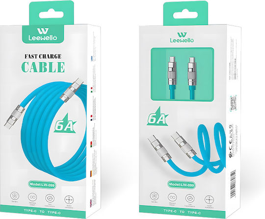 Leewello Leewello USB Typ-C Kabel Männlich Schwarz 3m