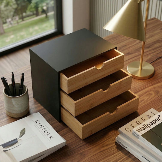 Edaxo Desktop Drawer 31x25x25cm Black