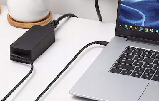 Încărcător Laptop USB-C 65W 5V 3.25A pentru Lenovo / HP / Dell / Asus / Acer / Huawei / Samsung / Apple cu Adaptor de Alimentare și cu set de conectori