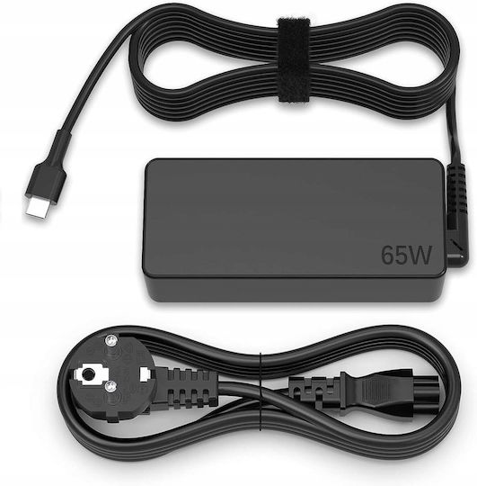 Încărcător Laptop USB-C 65W 5V 3.25A pentru Lenovo / HP / Dell / Asus / Acer / Huawei / Samsung / Apple cu Adaptor de Alimentare și cu set de conectori