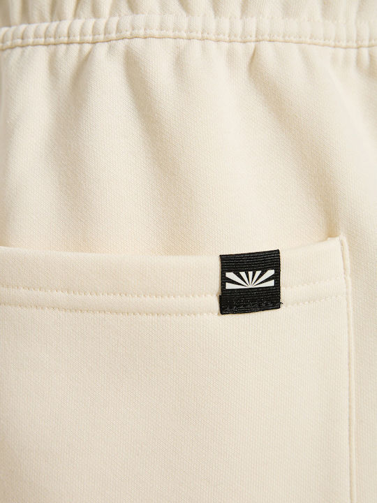 Sweatpants with Elastic Beige