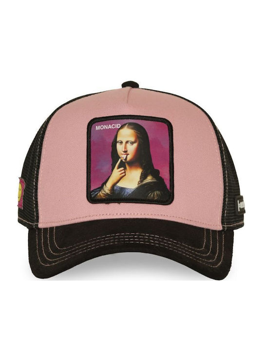 Capslab Шапка Mona Lisa Розов Черен One Size Capslab Шапка Mona Lisa Розов Черен One Size