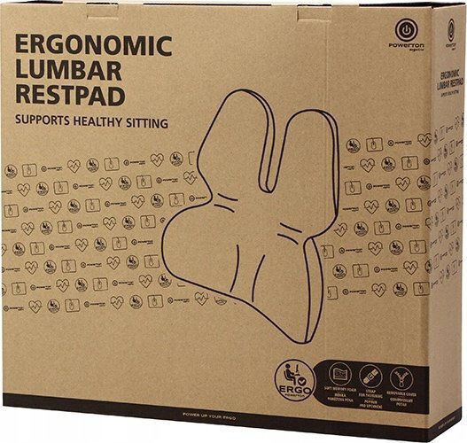 Powerton Massage Seat for Back & Body Grey