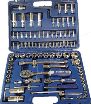 Kraft World Tools-033 Ratchet with Sockets 1\4" & 1\2" & 3\8" 94 Pieces