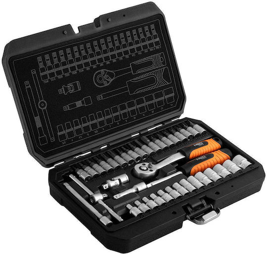 Neo Tools Ratchet with Sockets 1\4" 38 Pieces