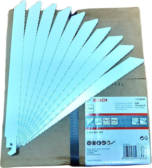 Λάμα Σπαθόξυλας Bosch S1122hf 225mm 10 Τεμ