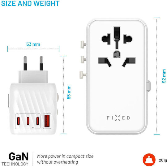 Fixed Steckdosenadapter in Großbritannien